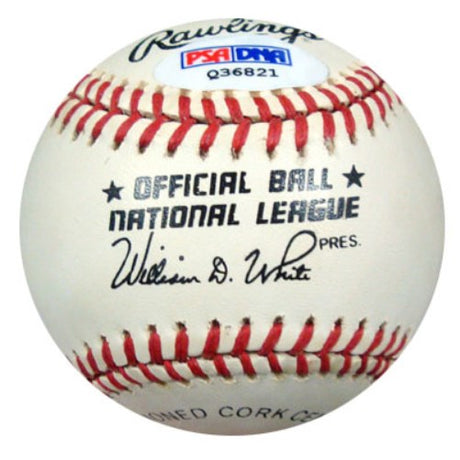 Mal Mallette Autographed Official NL Baseball Brooklyn Dodgers PSA/DNA #Q36821