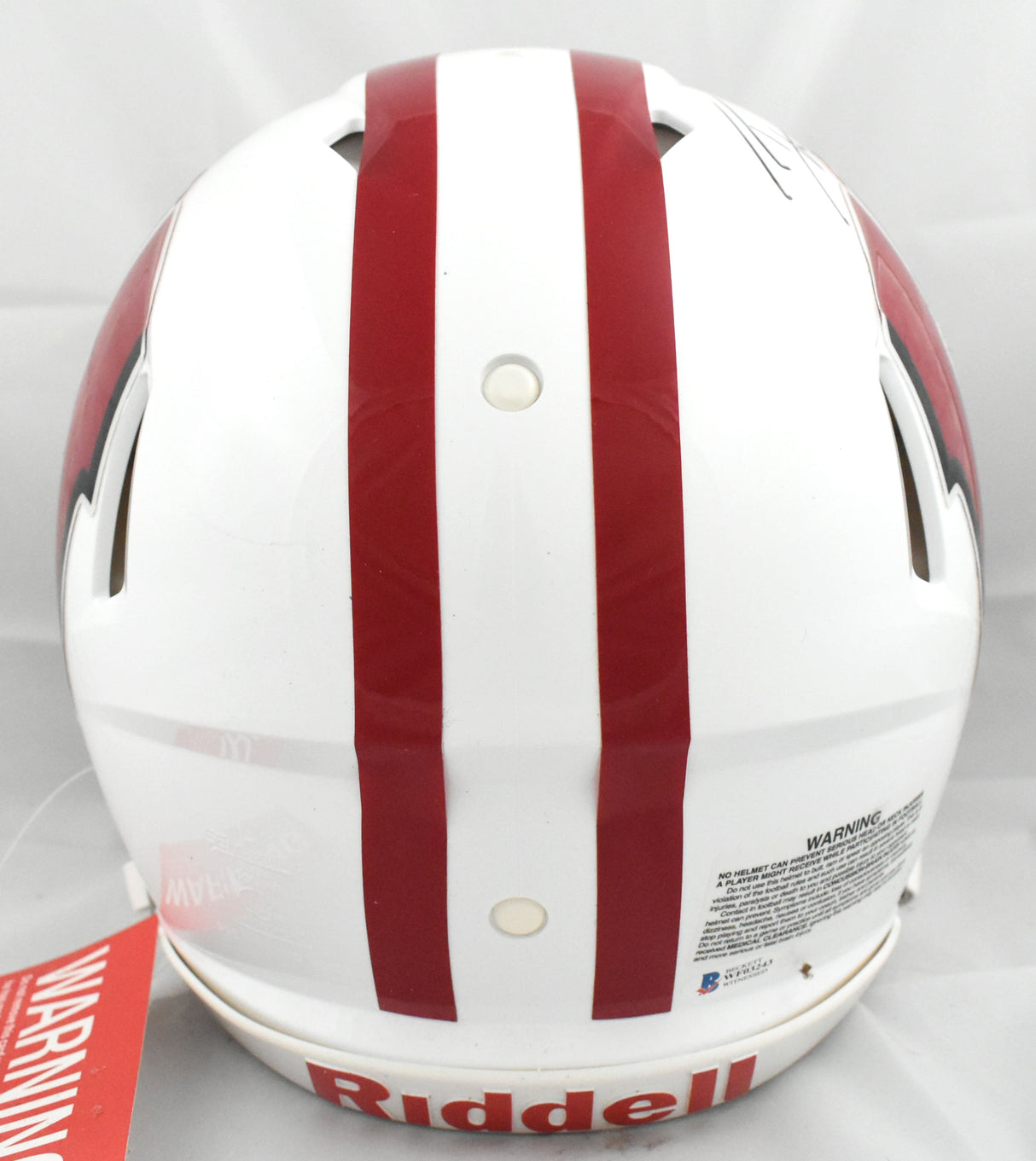 T.J. Watt Autographed Wisconsin F/S Speed Authentic Helmet - Beckett W