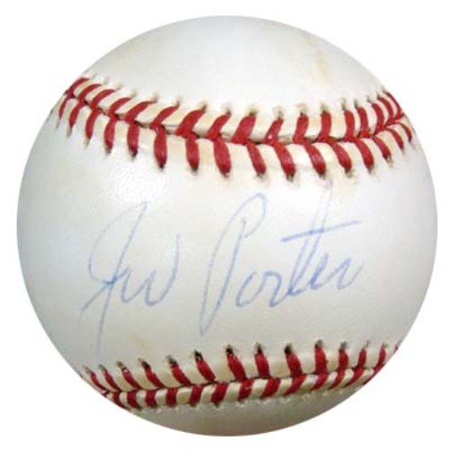 J.W. Porter Autographed Official AL Baseball Detroit Tigers, Cleveland Indians PSA/DNA #P72260