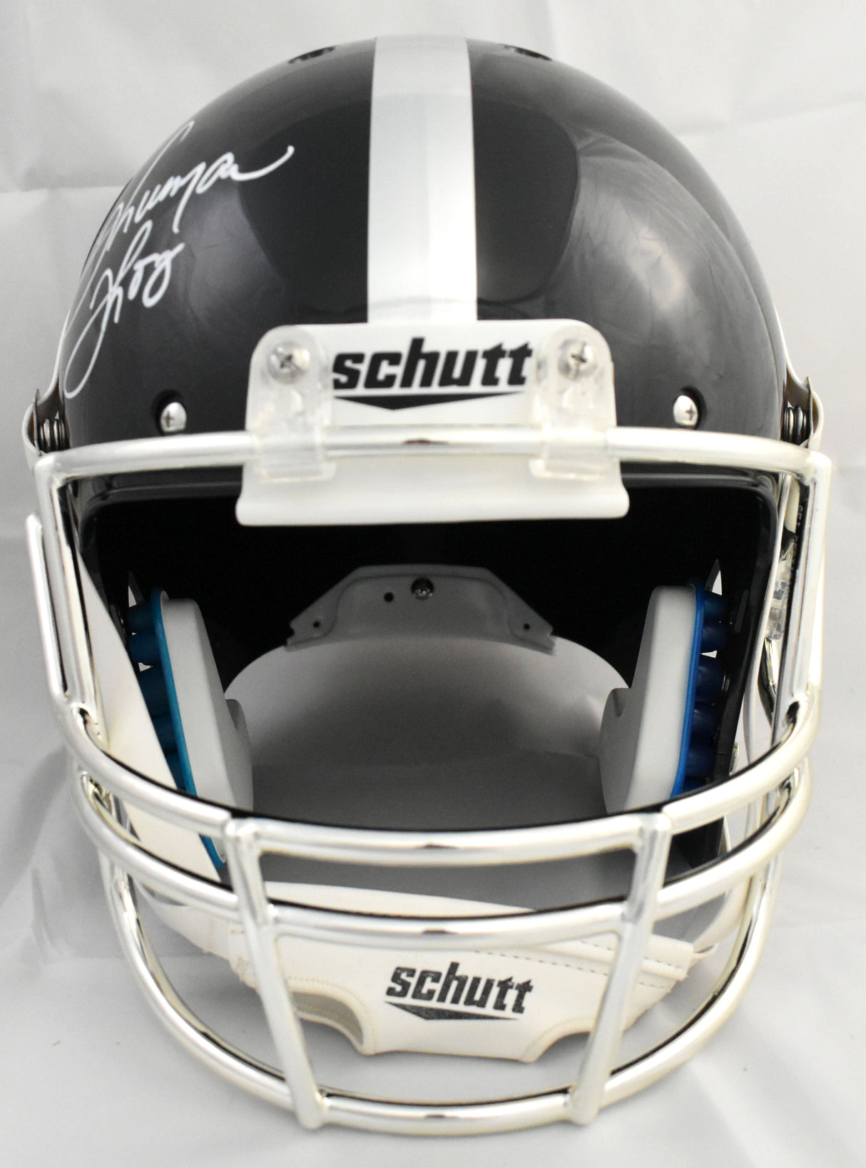 Thurman Thomas Autographed Oklahoma State F/S Schutt Helmet - JSA W