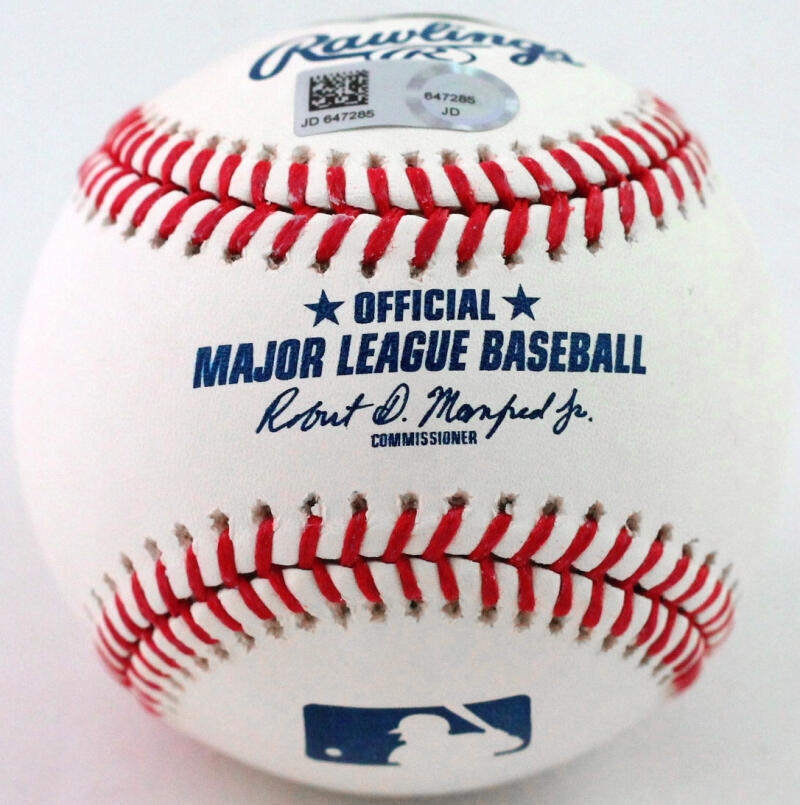 Steve Pearce Autographed Rawlings OML Baseball- Fanatics Authenticated