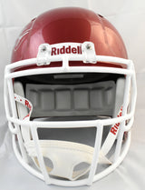 Adrian Peterson Autographed Oklahoma Sooners F/S Speed Helmet - Beckett W