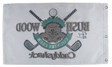Chevy Chase Caddyshack Authentic Signed Bushwood Country Club Flag PSA #7A92379