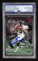 Donovan McNabb Signed 1999 Topps Stadium Club Chrome #133 RC PSA Auto