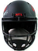 Michael Vick Autographed Atlanta Falcons F/S Eclipse Speed Helmet - JSA W*White
