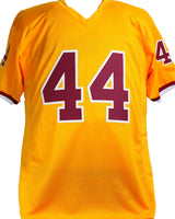 John Riggins Autographed Yellow Pro Style Jersey- Beckett W *Silver