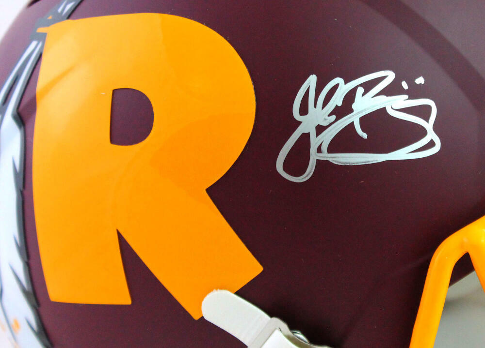 John Riggins Autographed Washington Full Size Amp Speed Helmet Beckett W *Silver