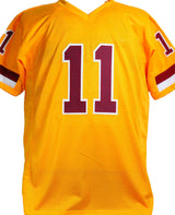 Alex Smith Autographed Yellow Pro Style Jersey- Beckett W *Silver