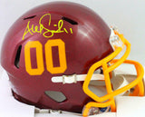 Alex Smith Autographed Washington Football Team Mini Helmet - Beckett W *Yellow