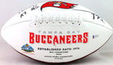 Devin White Autographed Tampa Bay Bucs Logo Football W/ Insc- Beckett W *Black