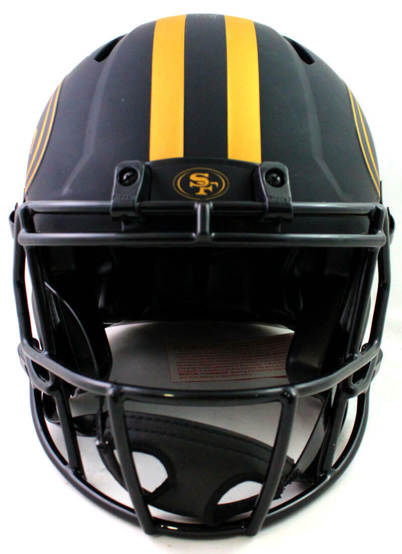 Frank Gore Autographed 49ers F/S Eclipse Speed Authentic Helmet- Beckett W *Gold