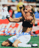 Brandi Chastain Autographed Team USA 8x10 Victory Photo- JSA W *Blue