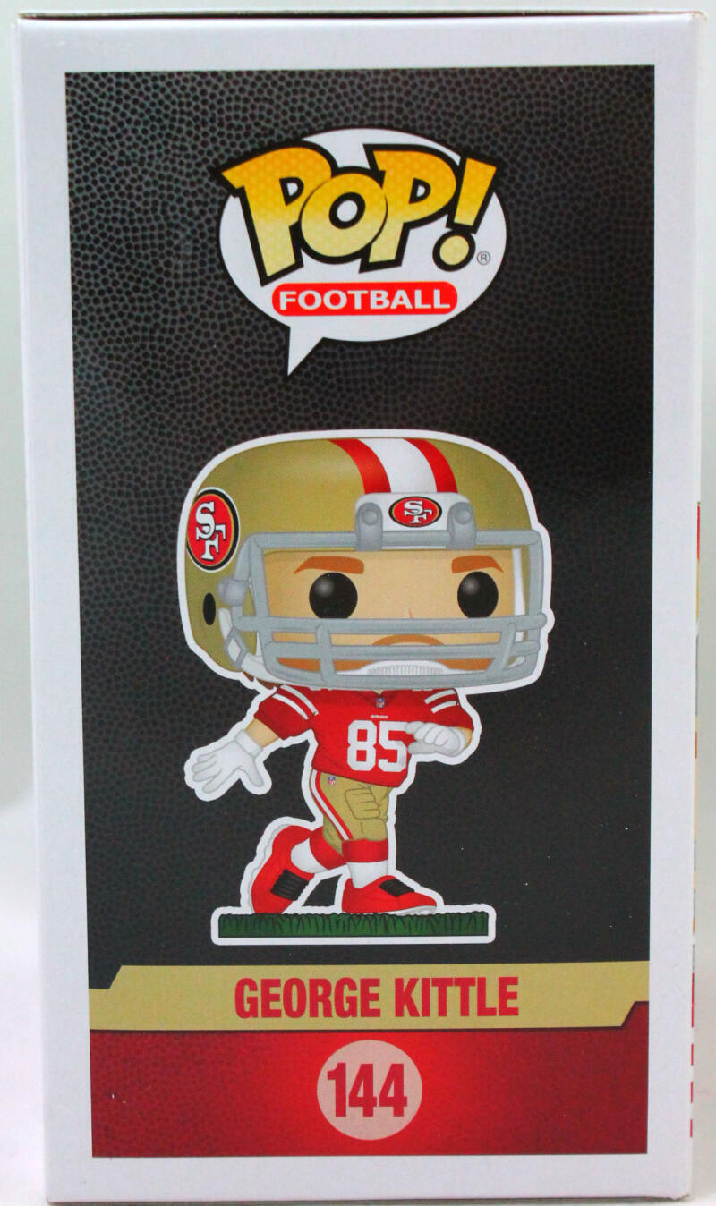 George Kittle Signed San Francisco 49ers Funko Pop Figurine- Beckett W Holo *Red