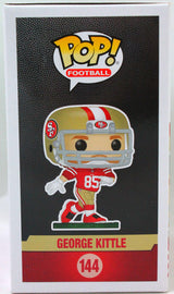 George Kittle Signed San Francisco 49ers Funko Pop Figurine- Beckett W Holo *Red