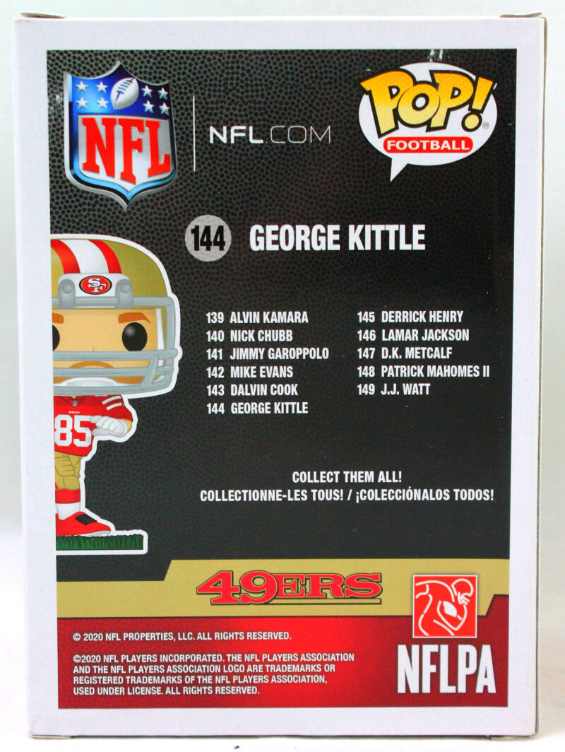 George Kittle Signed San Francisco 49ers Funko Pop Figurine- Beckett W Holo *Red