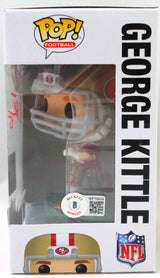 George Kittle Signed San Francisco 49ers Funko Pop Figurine- Beckett W Holo *Red