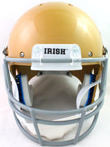 Ian Book Autographed ND Gold Speed F/S Helmet W/ Insc- Beckett W*Black