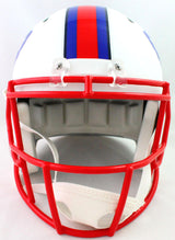 Stefon Diggs Autographed Buffalo Bills Flat White Speed FS Helmet- Beckett W*Blk