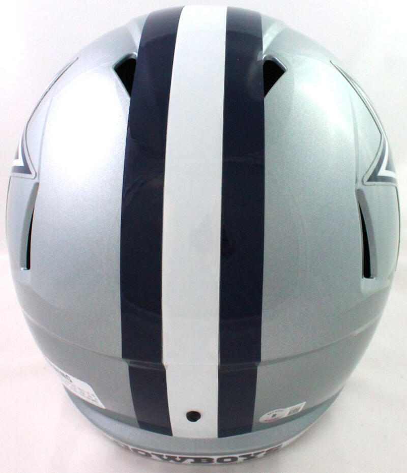 Dak Prescott Autographed Dallas Cowboys Speed Full Size Helmet- Beckett W Holo