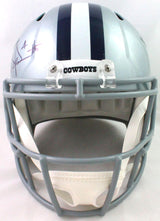 Dak Prescott Autographed Dallas Cowboys Speed Full Size Helmet- Beckett W Holo