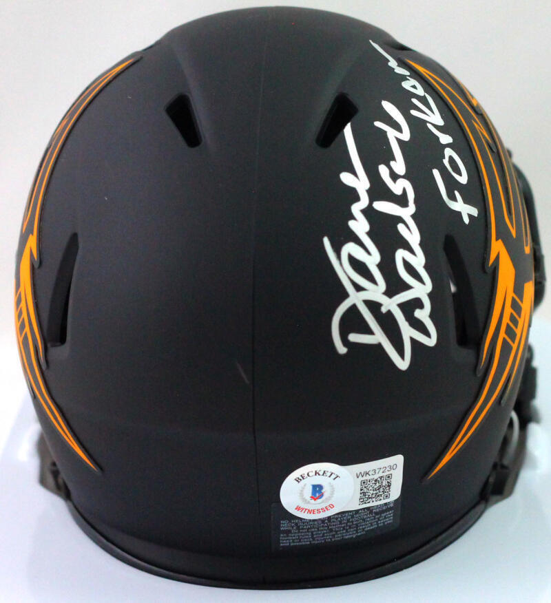 Darren Woodson Autographed Arizona Eclipse Mini Helmet w/ Fork Em- Beckett W*Sil