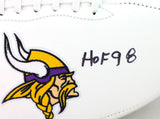Paul Krause Autographed Minnesota Vikings Logo Football W/ HOF- Beckett W *Black