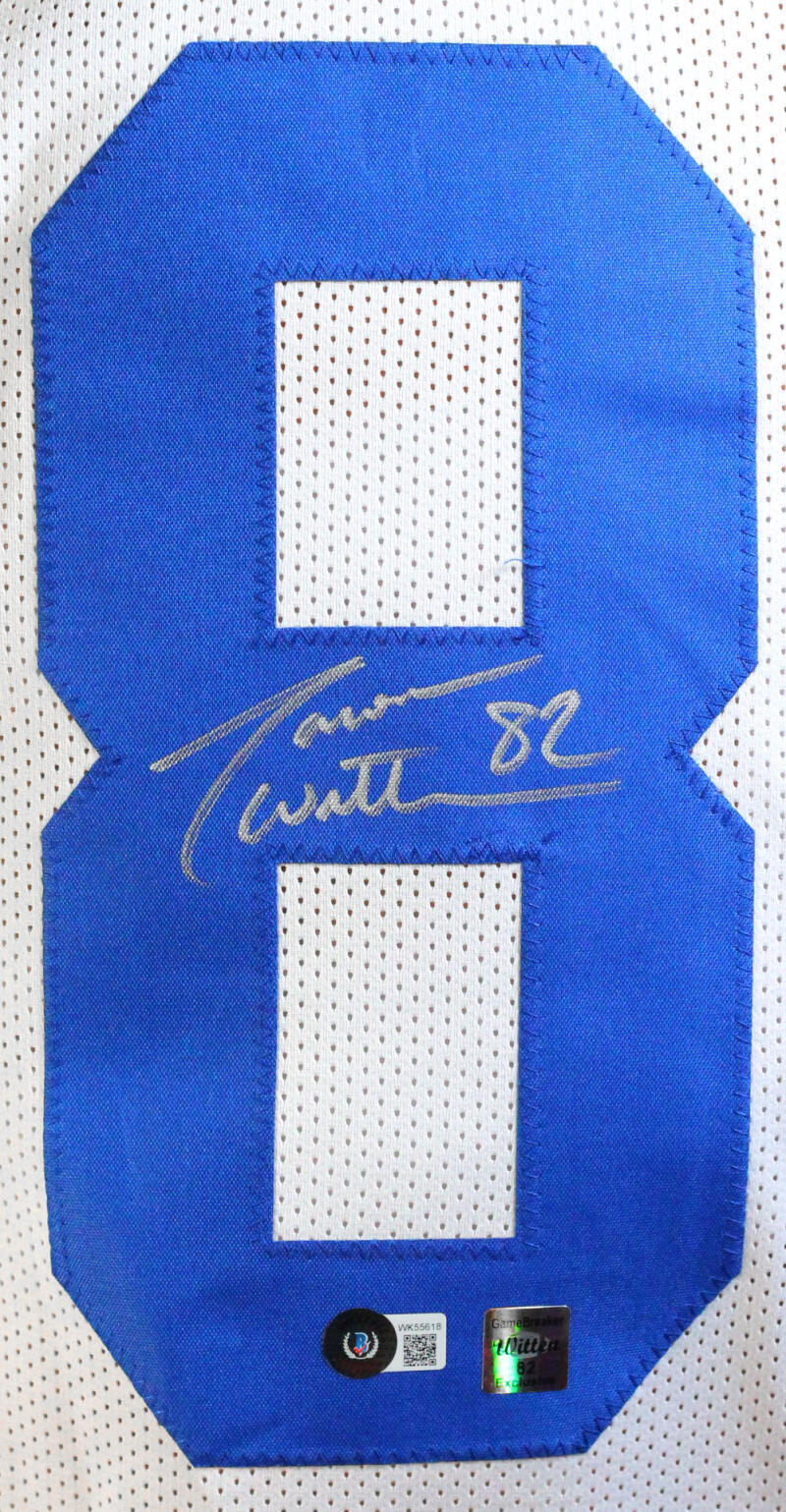 Jason Witten Autographed White Pro Style Jersey - Beckett W Hologram *Silver