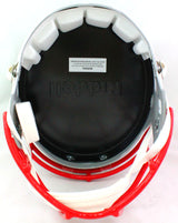 Ty Law Autographed New England Patriots F/S Speed Helmet w/ HOF- Beckett W*Black