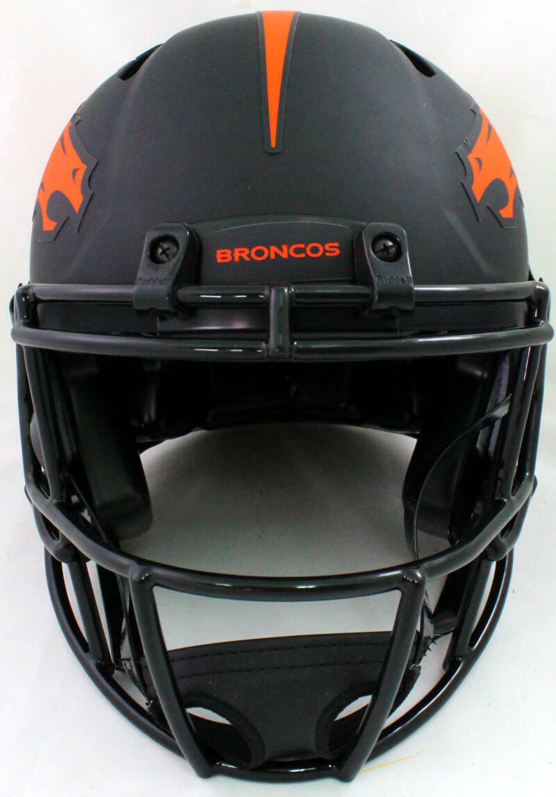 Terrell Davis Signed Broncos Authentic Eclipse Speed Helmet w HOF- Beckett W*Sil