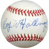 Ray Hathaway Autographed Official NL Baseball Brooklyn Dodgers PSA/DNA #P71570