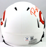 Roquan Smith Autographed Chicago Bears Lunar Speed Mini Helmet- Beckett W *Oran