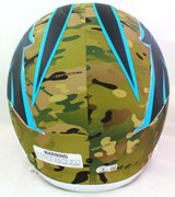 Luke Kuechly Autographed Carolina Panthers Camo F/S Helmet- Beckett W *Baby Blue