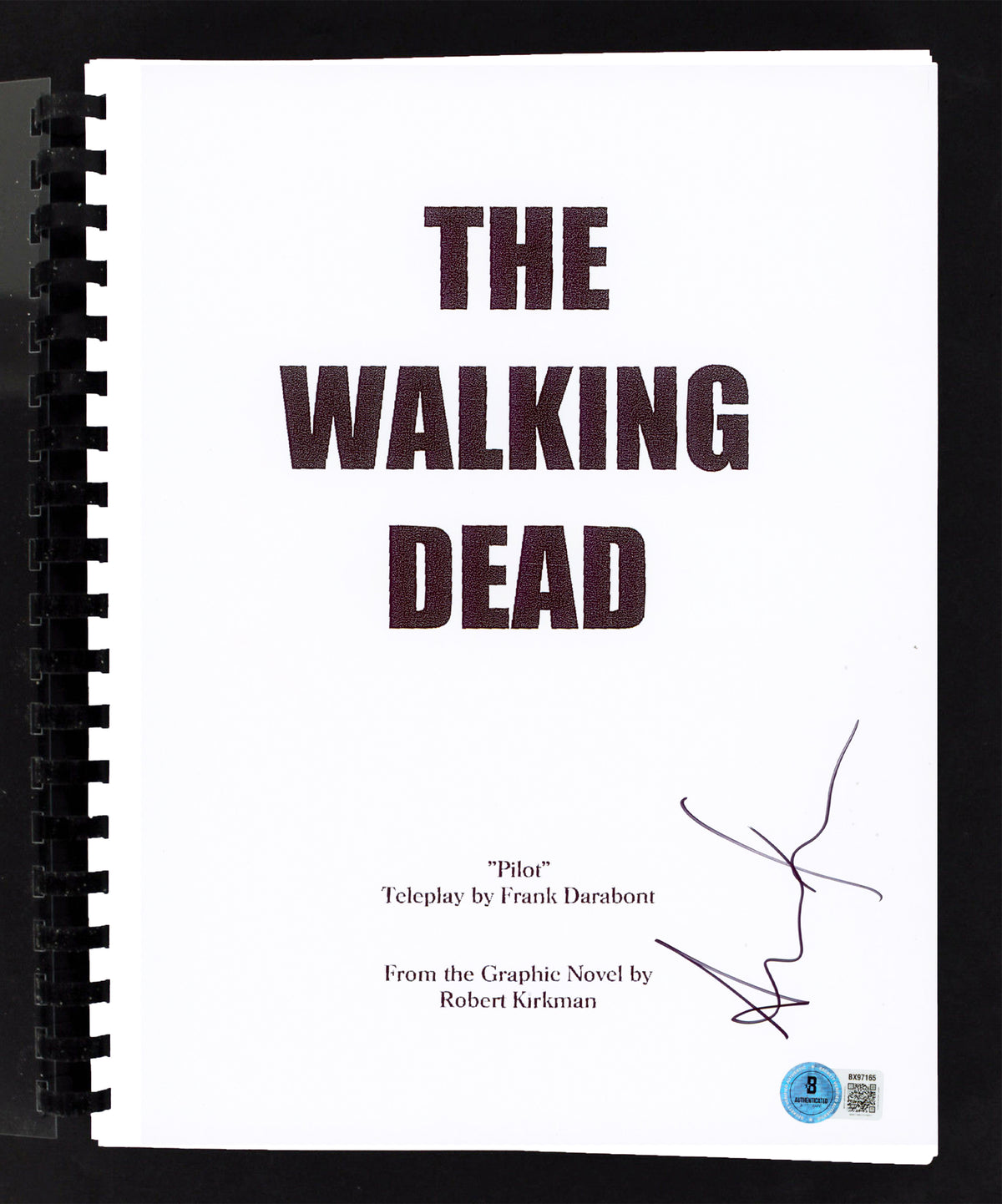 Andrew Lincoln The Walking Dead Authentic Signed Tv Script BAS #BX97165