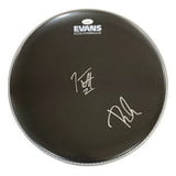 Joe Elliott Phil Collen Def Leppard Signed 15" Black Evans Drum Head JSA ITP - Sports Integrity