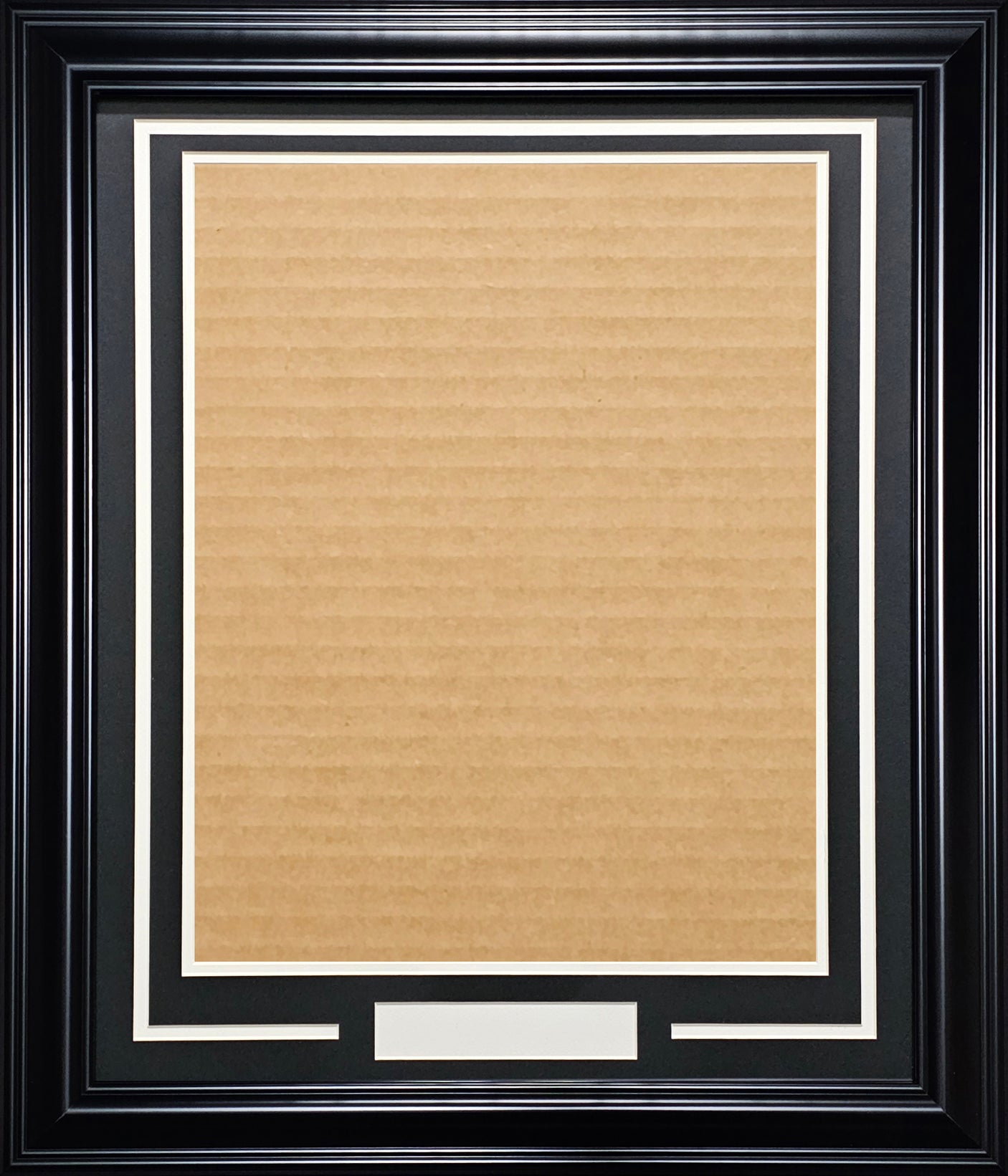 Black Vertical 16x20 Photo Framing Kit With Nameplate Stock #214108