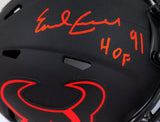 Earl Campbell Signed Houston Texans Eclipse Mini Helmet w/ HOF- JSA W *Red