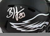 Brian Dawkins Autographed Eagles Eclipse Speed Mini Helmet- Beckett W *Silver