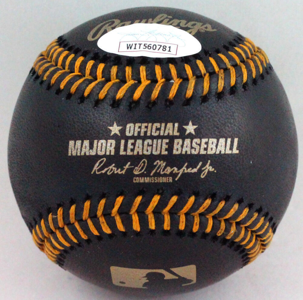 Don Mattingly Autographed Rawlings Black OML Baseball w/ 85 AL MVP- JSA W *Gold