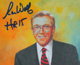 Ron Wolf Autographed Goal Line Art Card w/ HOF- Beckett *Blue