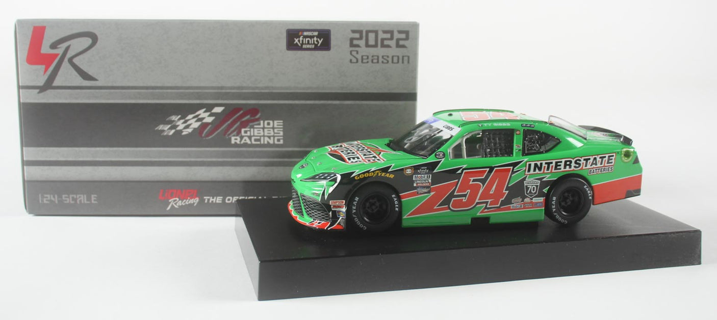 Ty Gibbs Signed 2022 #54 Interstate Batteries 1:24 Diecast Car (PA)