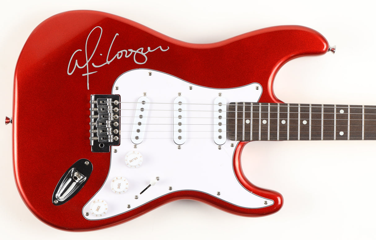 Metallic Candy Apple Red Alice Cooper Signed Full-Size Electric Guitar (Beckett)