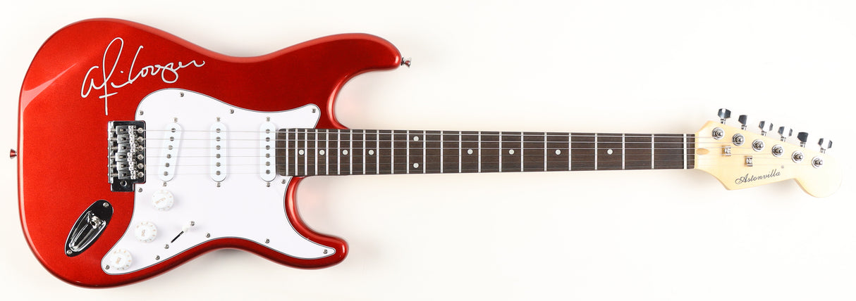 Metallic Candy Apple Red Alice Cooper Signed Full-Size Electric Guitar (Beckett)