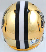 Michael Thomas Autographed Saints Chrome Mini Helmet- Beckett W Hologram *White