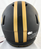 Michael Thomas Signed Saints F/S Eclipse Speed Authentic Helmet - Beckett W Holo