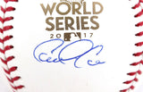 Carlos Correa Autographed 2017 World Series Rawlings OML Baseball- JSA W Auth