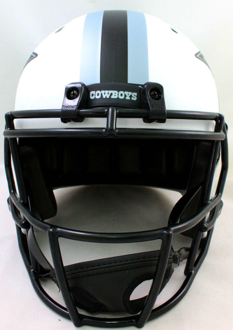 Deion Sanders Signed Dallas Cowboys Lunar Speed F/S Helmet - BA W Holo *Blue