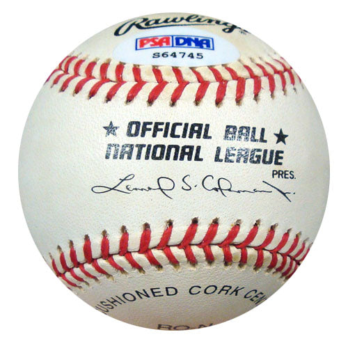 Joe Tepsic Autographed Official NL Baseball Brooklyn Dodgers PSA/DNA #S64745