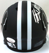 JJ Watt Autographed Wisconsin Badgers Eclipse Speed Mini Helmet - JSA W *Silver