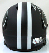 T.J. Watt Signed Wisconsin Badgers Eclipse Speed Mini Helmet - Beckett W Holo