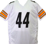 Derek Watt Autographed White Pro Style Jersey- JSA Witnessed *Silver
